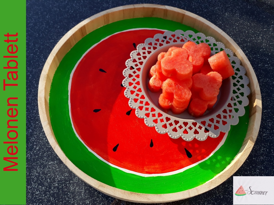Melonen Tablett Titel